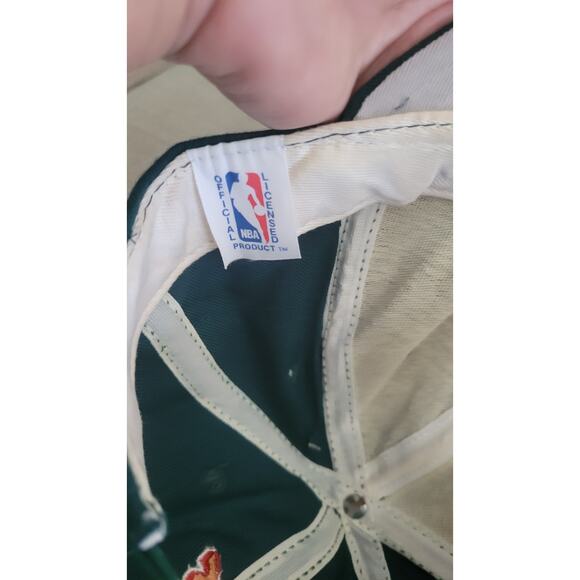 Vintage 90s New Era Seattle SuperSonics Hat Teal Snapback NWT Made in USA NBA... - Picture 10 of 16